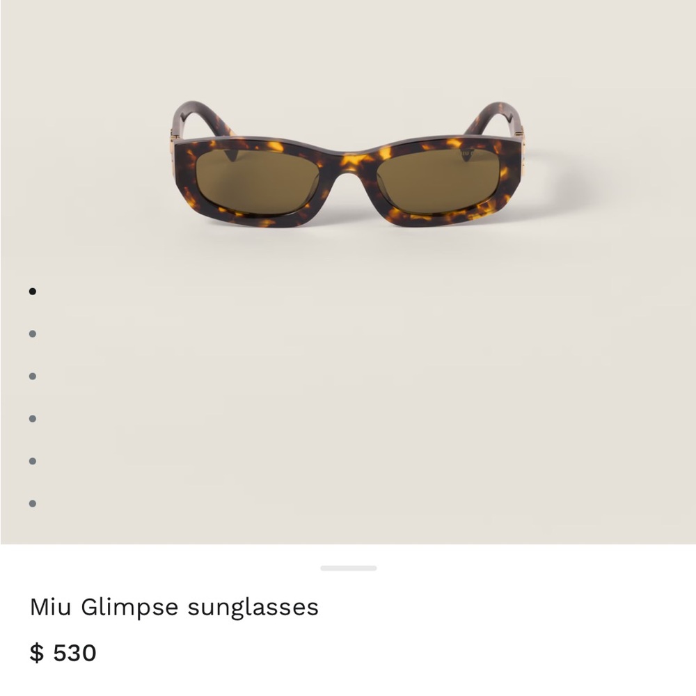 Miu Miu Tortoise Shell Sunglasses